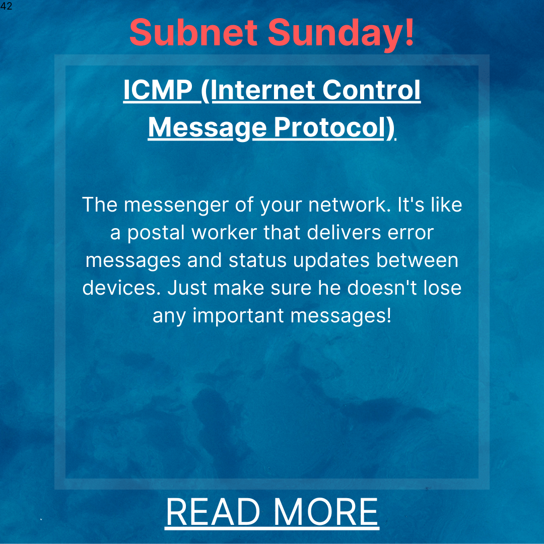 Subnet Sunday: ICMP – The Voice of the Internet