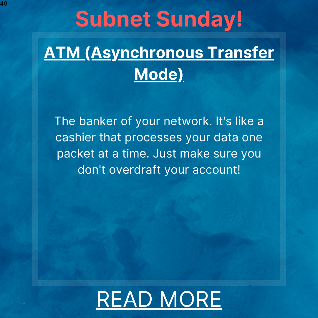 Subnet Sunday: ATM Networks – High-Speed Data Transfer Made Possible