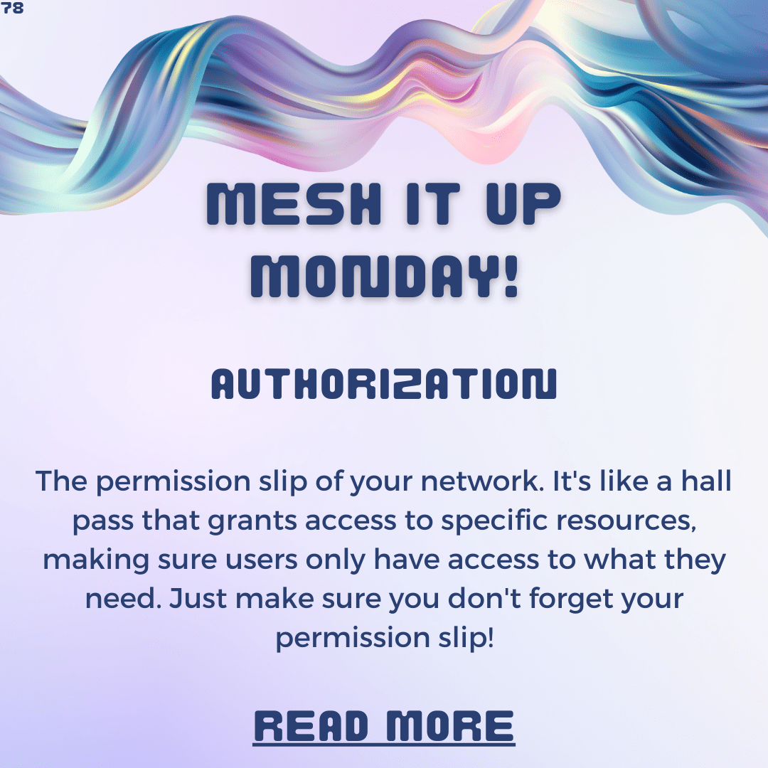 Mesh it Up Monday: Authorization – The Key to Secure Network Access